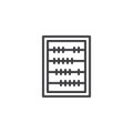 Abacus outline icon