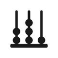 Abacus Outline icon vector on white background Royalty Free Stock Photo