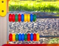 Abacus on the playground colorful