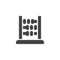 Abacus vector icon Royalty Free Stock Photo