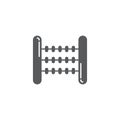Abacus vector icon symbol isolated on white background Royalty Free Stock Photo