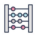 Abacus Vector icon which can easily modify or edit Royalty Free Stock Photo