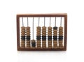 Abacus wooden old on a white background. Isolated Royalty Free Stock Photo