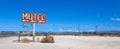 Abadoned, vintage motel sign on route 66 Royalty Free Stock Photo