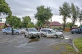 Abakan, Russia 07/21/2019: Car accident in the city