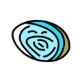 abalone sea shell beach color icon vector illustration Royalty Free Stock Photo