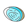abalone sea shell beach color icon vector illustration Royalty Free Stock Photo
