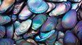 Abalone shell background AI Generated Royalty Free Stock Photo