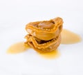 Abalones. Chinese cuisine abalone on background. Royalty Free Stock Photo