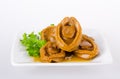 Abalones. Chinese cuisine abalone on background. Royalty Free Stock Photo