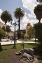 abancay peru plaza de armas and cathedral of catholic religion