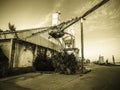 Abandon Cement Silo at Port Royal, South Carolina Royalty Free Stock Photo