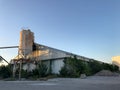 Abandon Cement Silo at Port Royal, South Carolina Royalty Free Stock Photo