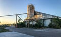 Abandon Cement Silo at Port Royal, South Carolina Royalty Free Stock Photo