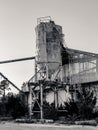 Abandon Cement Silo at Port Royal, South Carolina Royalty Free Stock Photo