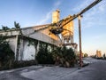 Abandon Cement Silo at Port Royal, South Carolina Royalty Free Stock Photo