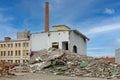 Abandon Factory Demolition Royalty Free Stock Photo