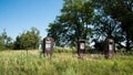 Abandon Gas station by the side of the road Royalty Free Stock Photo