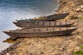 Abandon row boats. Royalty Free Stock Photo