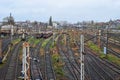 Abandon train station in Czestochowa, Poland. Royalty Free Stock Photo