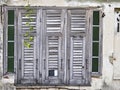 Abandon wood window Royalty Free Stock Photo