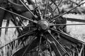 Abandond Farm Implement Wheel Royalty Free Stock Photo