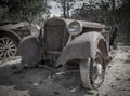 Abandond mine town car boneyard Royalty Free Stock Photo