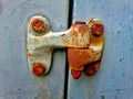 Abandonded Car Rusty Door Hinge