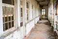 Abandonded hallway building Royalty Free Stock Photo