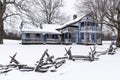 Abandoned Able Gabbard House in the Snow - Kentucky