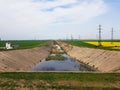 Abandoned agricultural irrigation channel canal irigatii abandonat