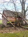 Abandoned agricultural out building