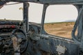 Abandoned airplane graveyard in Chandler, Arizona desert called the Gila River Memorial Airport Royalty Free Stock Photo