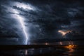 Abandoned Alien Fortress in Storm