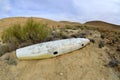 Abandoned ammunition in Negev desert. Royalty Free Stock Photo