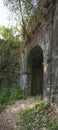 Abandoned ancient entrance gate of Revdanda Fort near Alibag