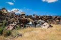 Abandoned Army Tanks on the Tank Graveyard in Asmara