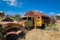 Abandoned Army Tanks on the Tank Graveyard in Asmara