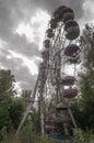 Abandoned attractions in the amusement park