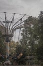 Abandoned attractions in the amusement park