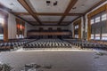 Abandoned auditorium in high school