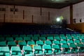 Abandoned auditorium of old soviet cinema and concert hall