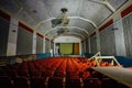 Abandoned auditorium in old soviet palace of culture