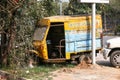 Abandoned auto rickshaw