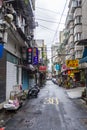 Taipei back street at dusk