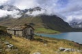 Abandoned baita - Mont-Cenis Lake - France Royalty Free Stock Photo