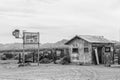 Abandoned bar on US Route 66 in Mojave Desert, CA Royalty Free Stock Photo