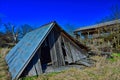 Abandoned Barn and collapsed storage buidling near Weldon Springs State Park and Natural Area