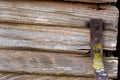 Abandoned Barn Door with Rusty Handle Royalty Free Stock Photo