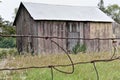 Abandoned Barn in field